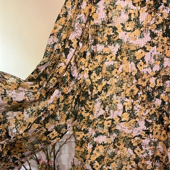 Isabel Marant yellow floral top - size 10 - silk blend - beautiful summer top - Picture 12 of 12